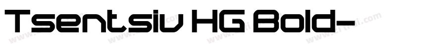Tsentsiu HG Bold字体转换